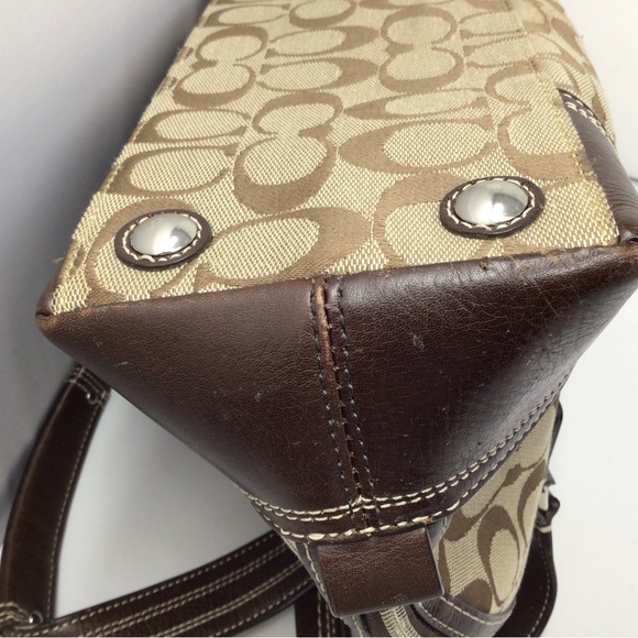 Coach satchel shoulder bag handbag cloth - Picture 6 of 9